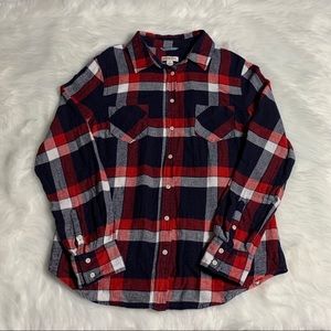 Merona Flannel Button Down Size Small